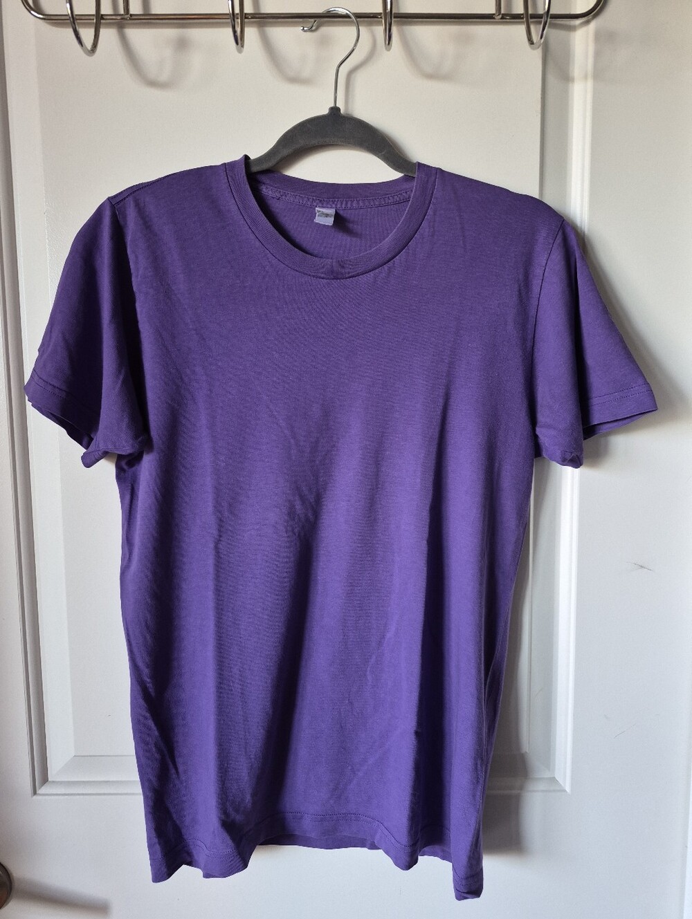 American Apparel Purple Crew Neck T-Shirt - Men Size Small